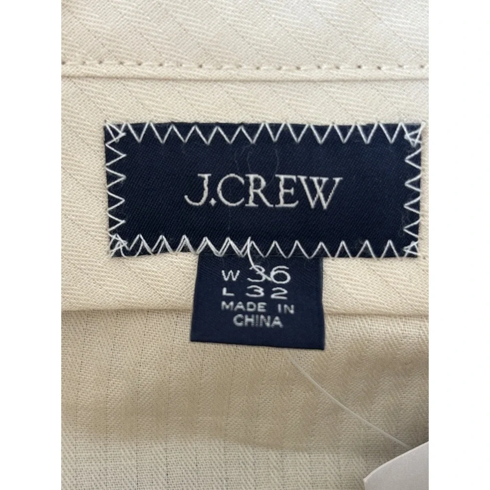 NWT J.Crew Relaxed Double Pleated Trousers 36x32 VBC Italian Wool Gray